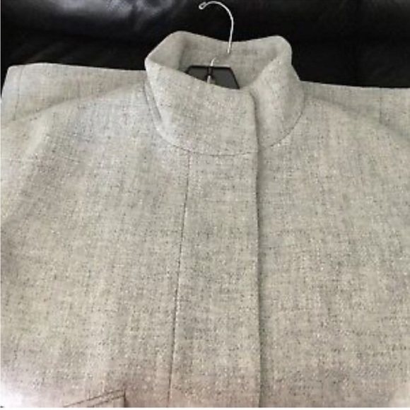 J.Crew Gray Cocoon Coat Heather Dusk Size 0 - Picture 5 of 5